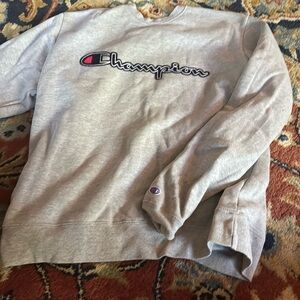 Grey Champion crew neck sweatshirt men’s size Large